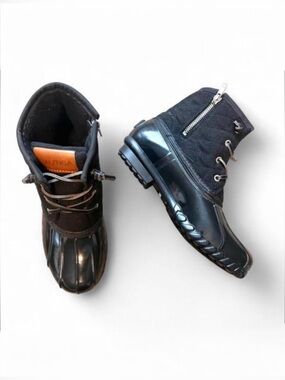 Nautica Black Duck Boots Womens Size 8 Waterproof Rain Boots